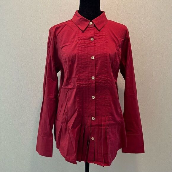 NWT Size 10 Joan Rivers Button Down Blouse Longsleeve - Picture 1 of 10